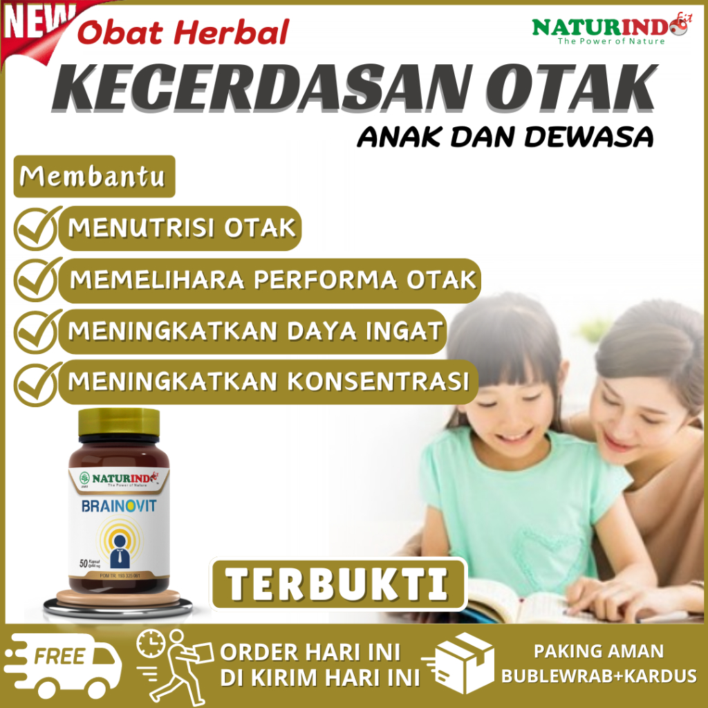 Brainovit Vitamin Otak Anak Cerdas Daya Ingat Suplemen Otak Anak Agar Cerdas Paling Bagus 100% Ori