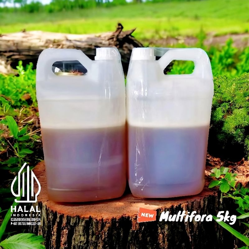

MADU MULTIFLORA KEMASAN 5KG PURE RAW HONEY ASLI MURNI TANPA CAMPURAN