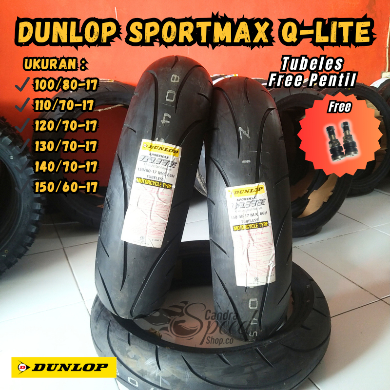 Ban Dunlop SPORTMAX Q-LITE 100/80 110 120 130 140 150 / 70 Ring 17