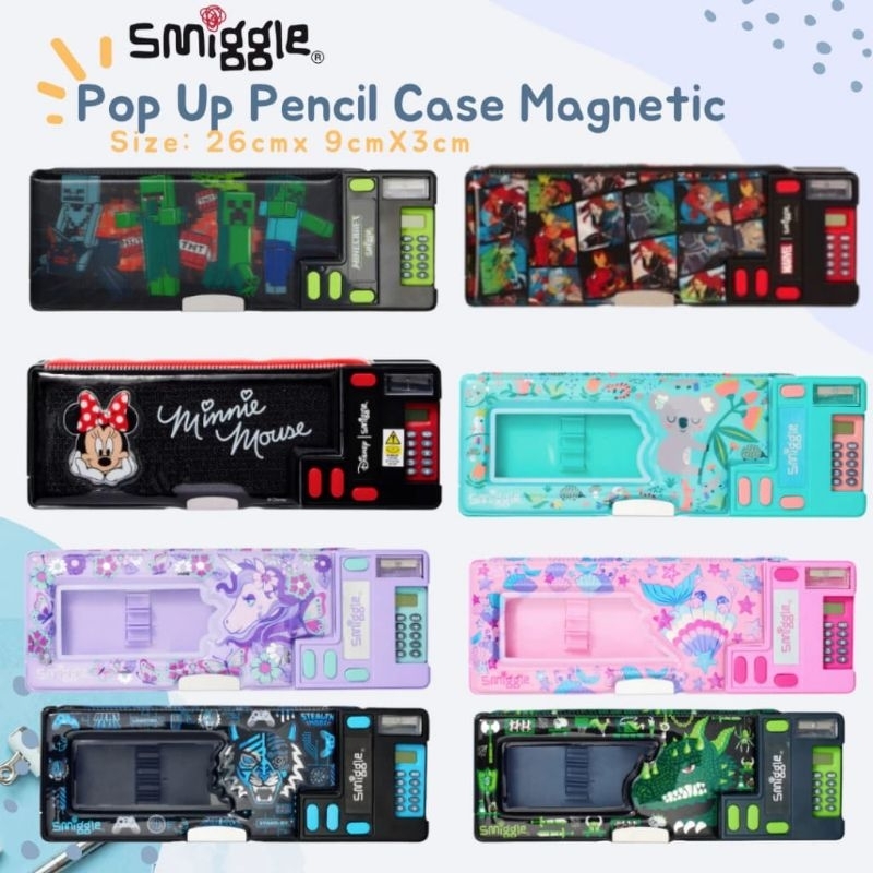Tempat Pensil Smiggle plus kalkulator