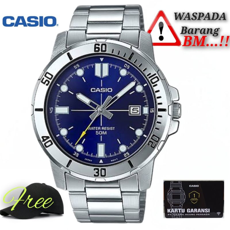 Jam tangan pria Casio mtp-vd01d-2evudf / Casio original mtp-vd01d-2e