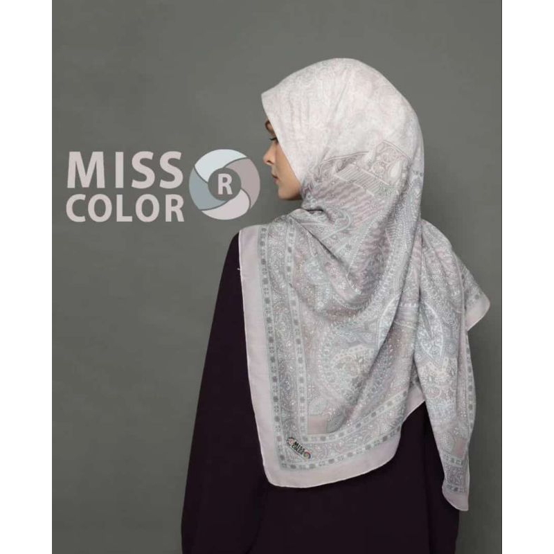 Kerudung Tierack original made in turkey by miss color size 140*140 cm