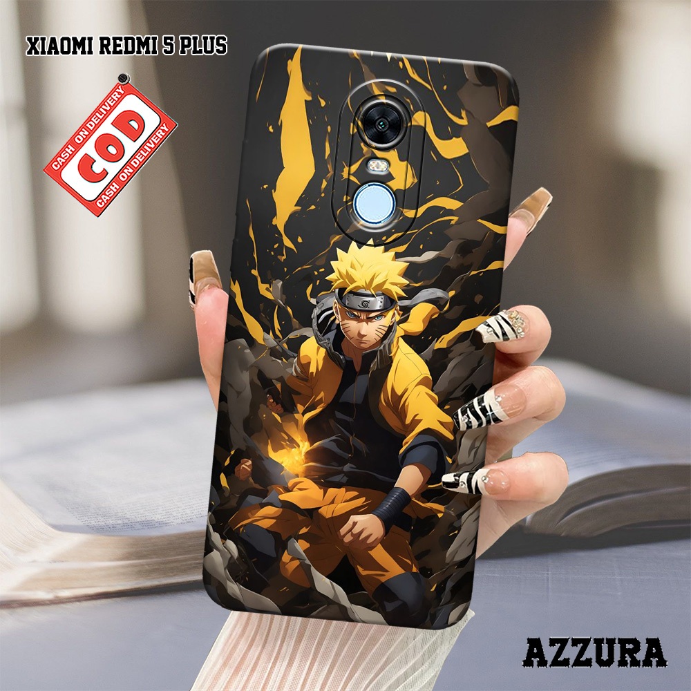 AZZURA - Case Xiaomi Redmi 5 Plus - Fashion Case Anime - Softcase Xiaomi Redmi 5 Plus - Casing Hp Xi