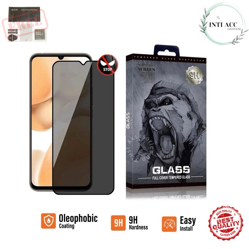 TEMPERED GLASS GORILLA SPY XIAOMI REDMI NOTE 13/13 PRO/13 PRO 5G/12 PRO/12 PRO 5G/12/11 PRO/11/11S/1