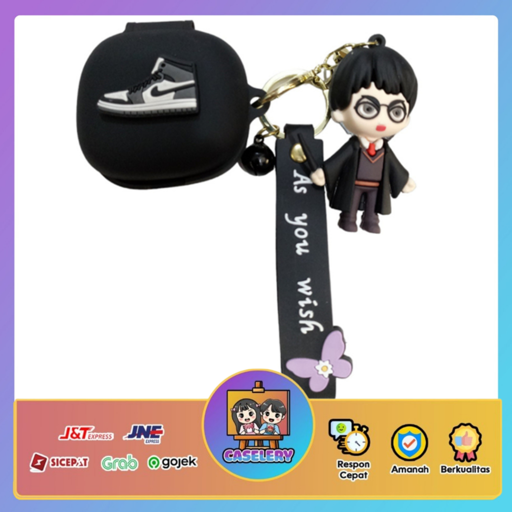 [R50i] Case Karakter Soundcore R50i Anker Jordan Hitam Premium Quality Soft Silicon Gantungan51