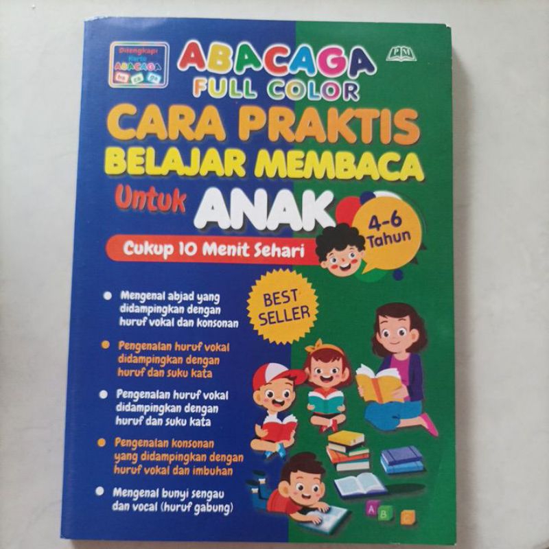 

buku belajar membaca abacaga full colours edisi baru.