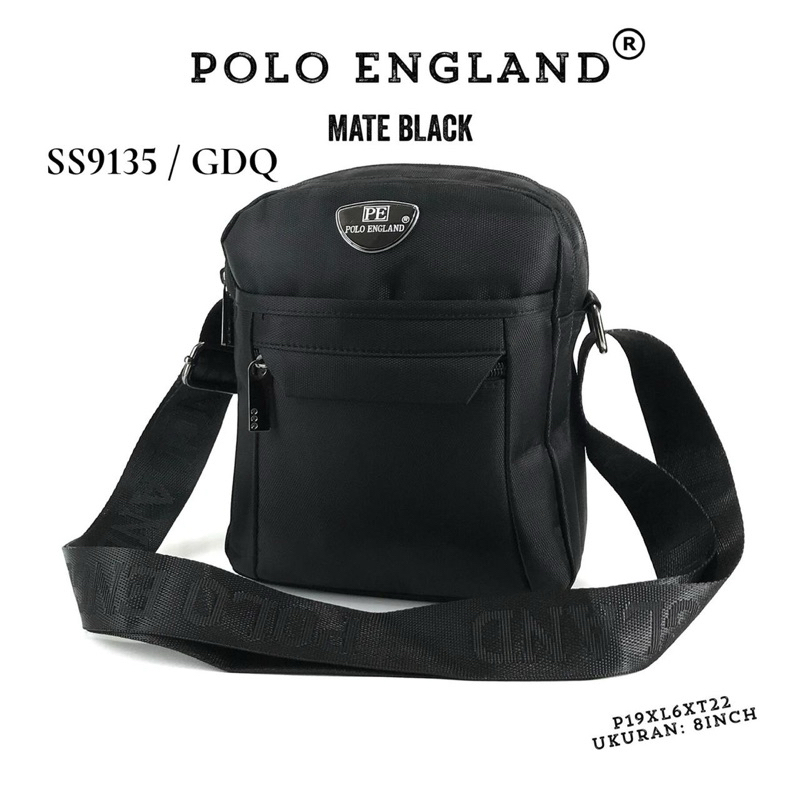 TAS SELEMPANG POLO ENGLAND ORIGINAL BAHAN KANVAS SUPER BAGUS SS9135#