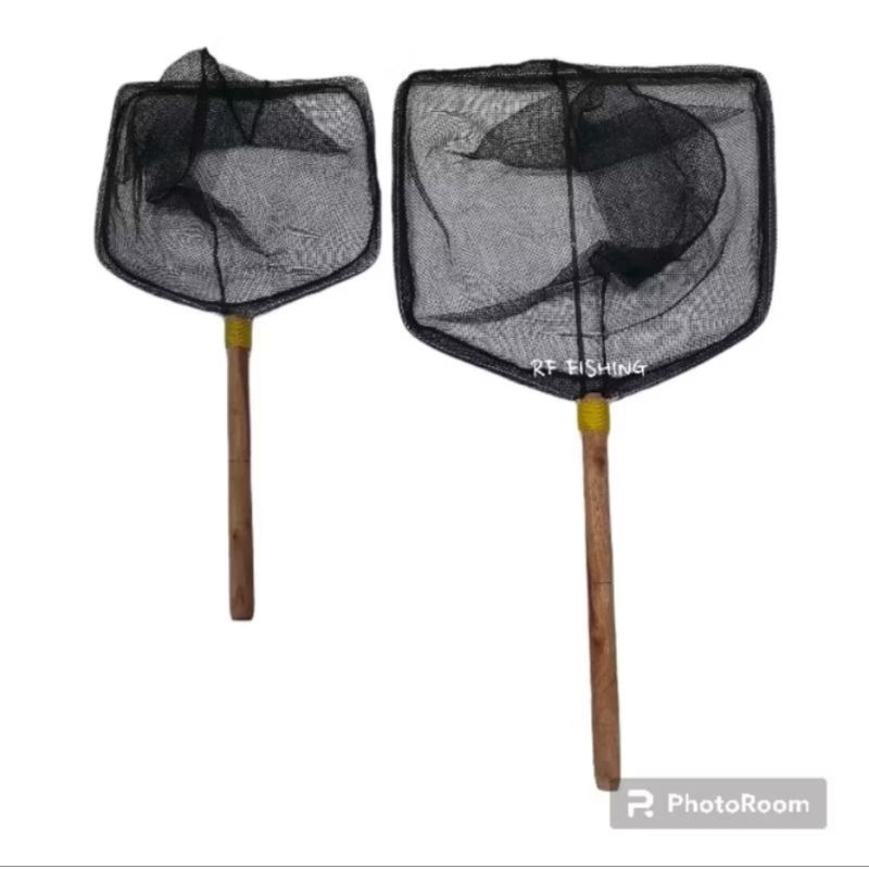 Serokan Ikan Gagang Kayu Besar Jumbo