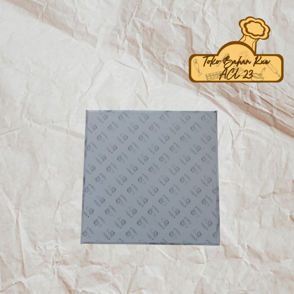 Alas Kue Marble/Cake Board Marble/Cake Base Marble/Tatakan Kue Marble Marmer Nicole Ukuran 25 x 25cm
