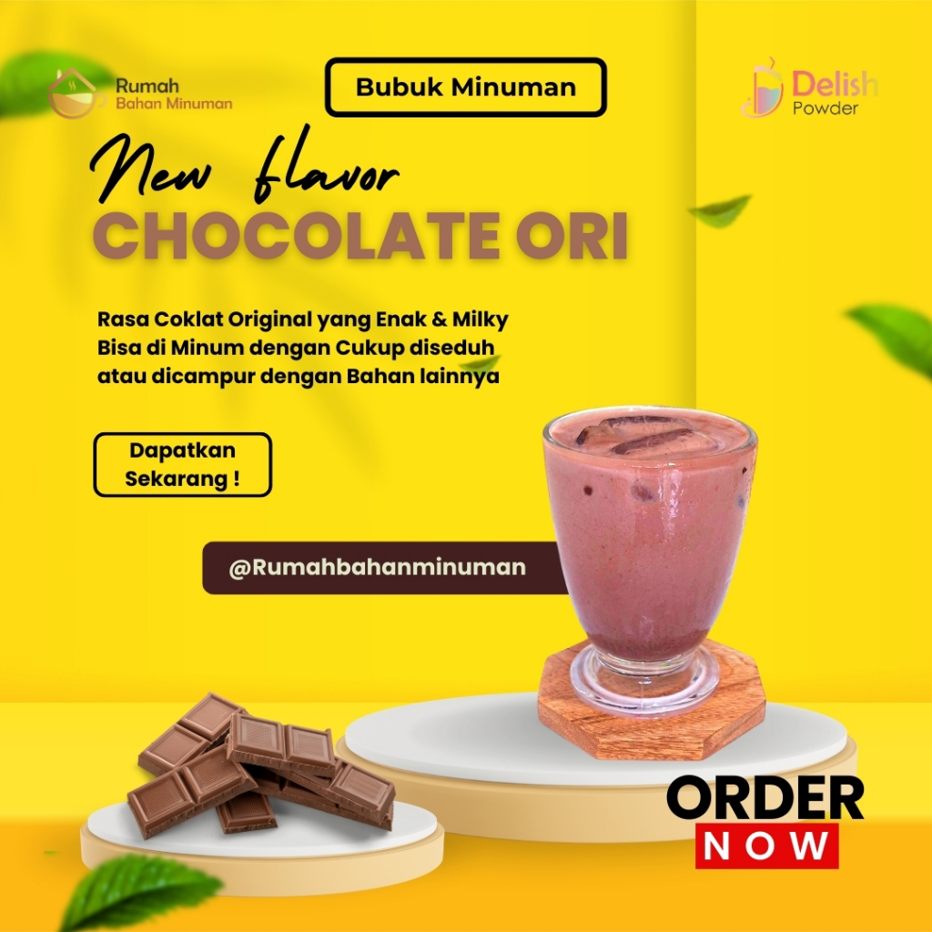 

Bubuk Minuman Kekinian Varian Rasa Coklat Original / Cokelat / Choco / Chocolate Powder Drink