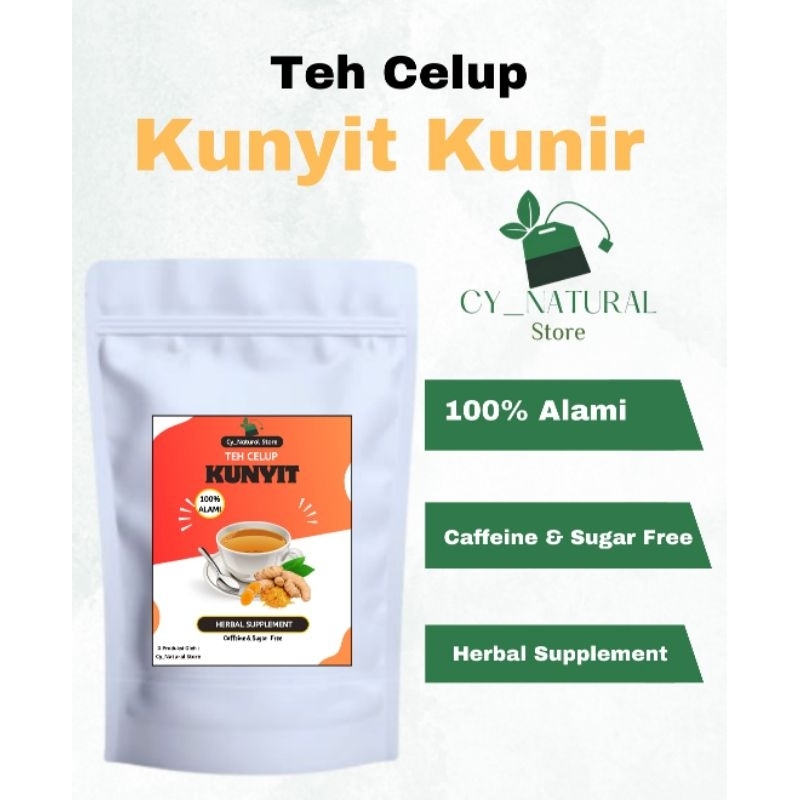 

Teh Celup Kunyit Kunir Murni Isi 30 Kantong Teh Celup