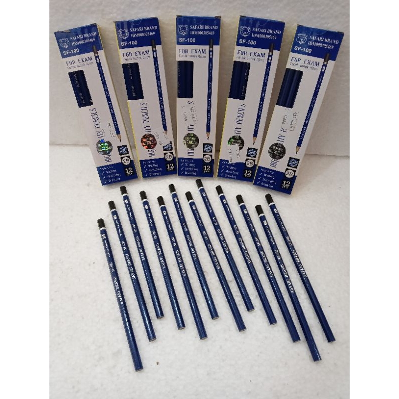 

Pensil Safari Brand For Exam-Computer 2B SF-100 isi 12 pcs