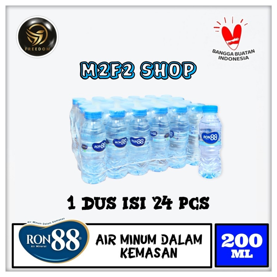 

Air Mineral Ron 88 Elite Baby Mini Botol Pet - 200 ml (Kemasan Karton)