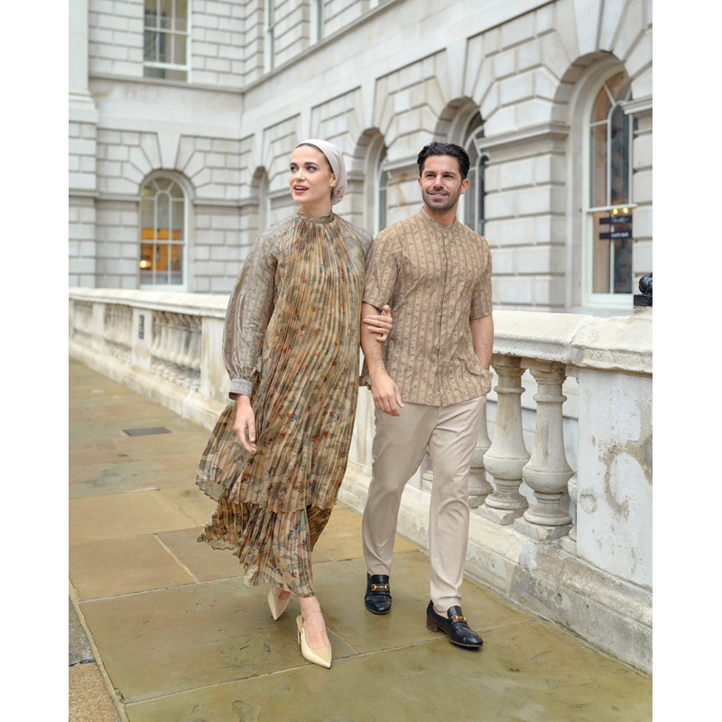 New Danilla Dress Milk Tea XL Kami x Buttonscarves