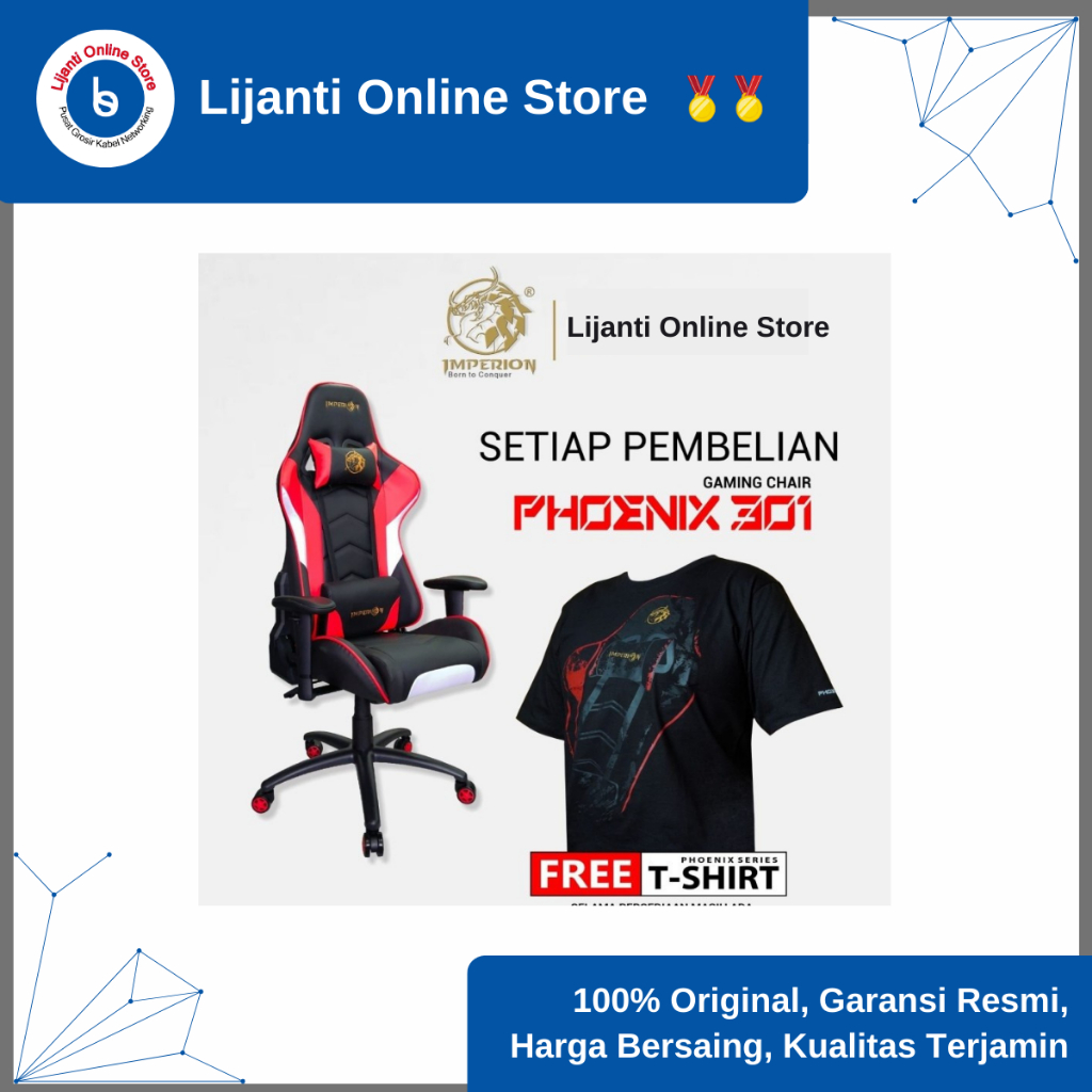IMPERION PHOENIX 301 GAMING CHAIR/IMPERION KURSI GAMING PHOENIX 301