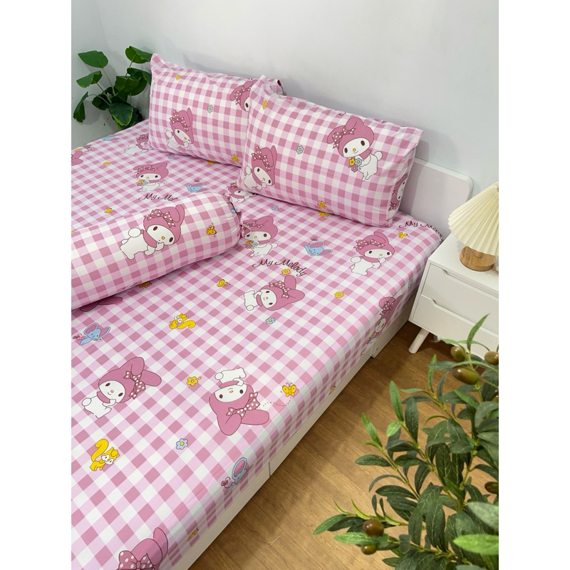 Menys - Sprei My Melody | Sprei Anak Katun Lembut | Sprei Anti Geser