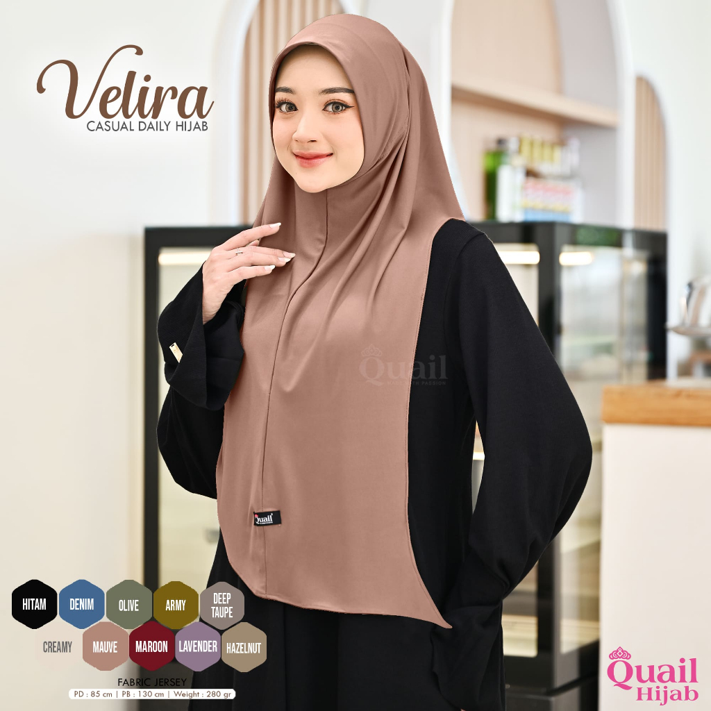 Quail Hijab - VELIRA DAILY HIJAB INSTAN ORI QUAIL