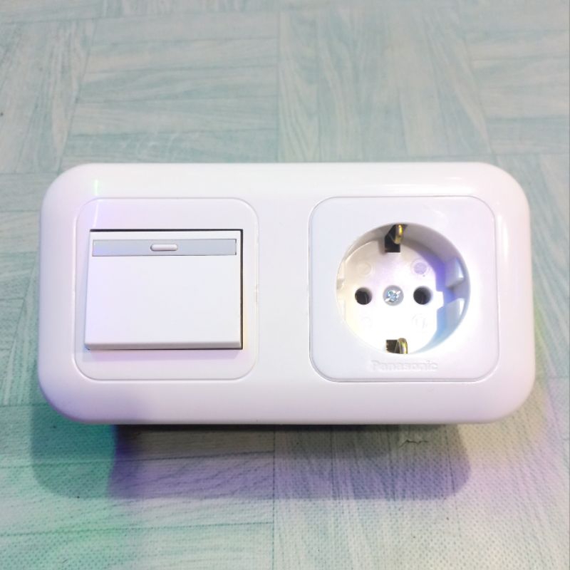 Saklar Engkel Stop Kontak Arde Panasonic Original 1 Set Inbow Dus