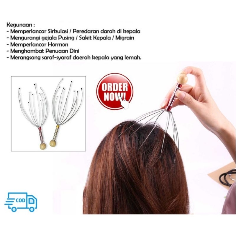. ALAT PIJAT KEPALA BOKOMA MASSAGE TANPA LISTRIK HEALTHY Termurah, Original  .