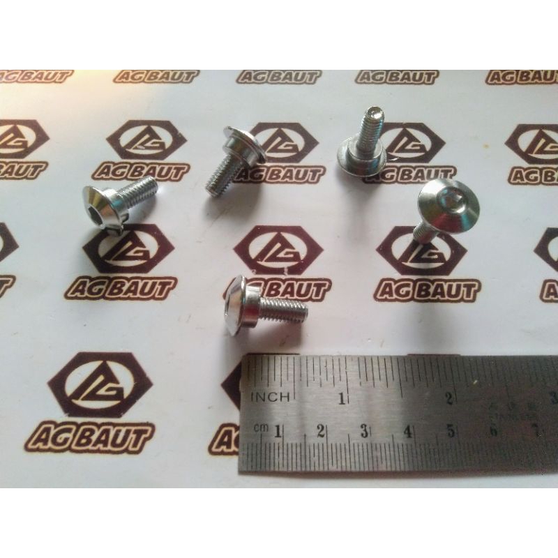 Baut Body KLX Chrome L5 / Baut Body Ninja M6x18 Bosh