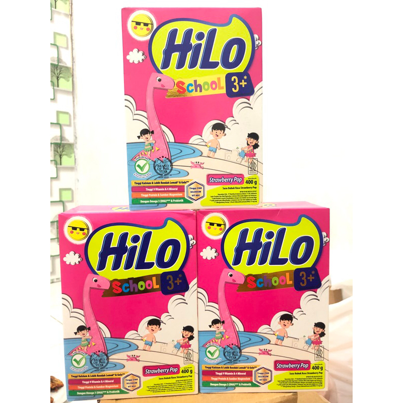 

Hilo school 3+ strawberry Pop 400 gr