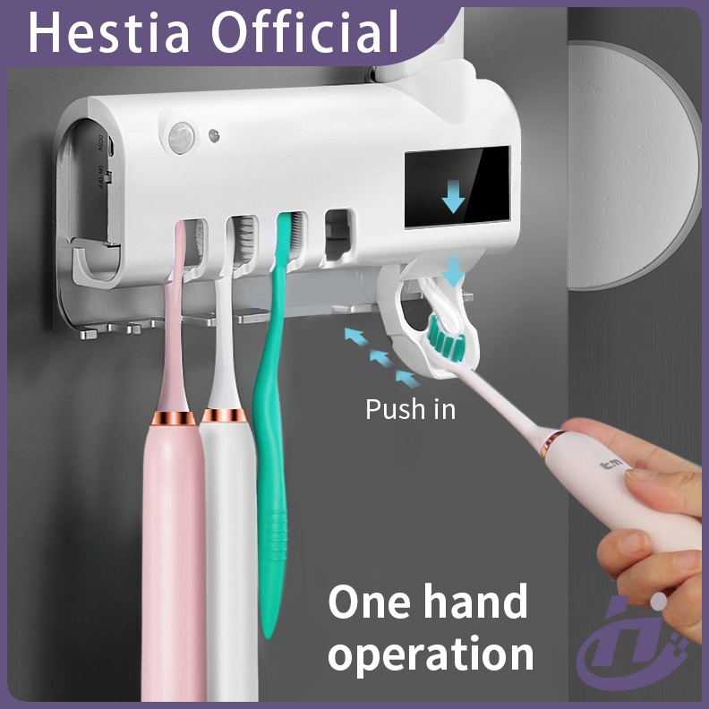 KODE E67X CODSmart Automatic Toothbrush Sterilizer dispenser odol dan sikat gigi rak sikat gigi disp
