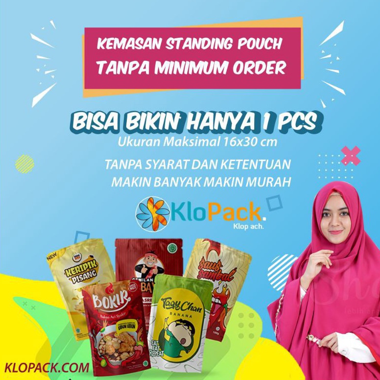 SALEE Cetak Kemasan Standing Pouch SATUAN