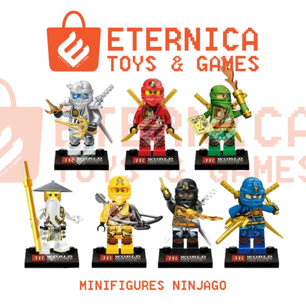 Mini Figures Ninjago (Master Ninja) Llyod, Kai. Cole, Jay (MTC/Roboman/Bootleg) Mainan [Banjarmasin]