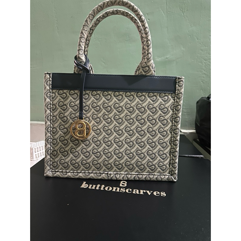 Bimu Totebag Jaguard Buttonscarves Dawn Small+Box