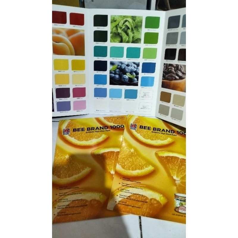 katalog cat bee brand ,buku warna cat bee brand