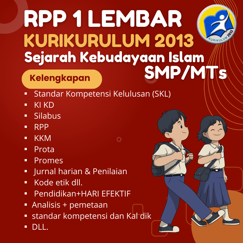 

RPP 1 LEMBAR SKI SMPIT/MTs KURIKULUM 2013 LENGKAP