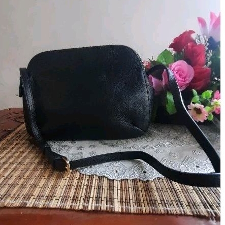 PL Della Stella sling bag black tas hitam genuine leather kulit asli