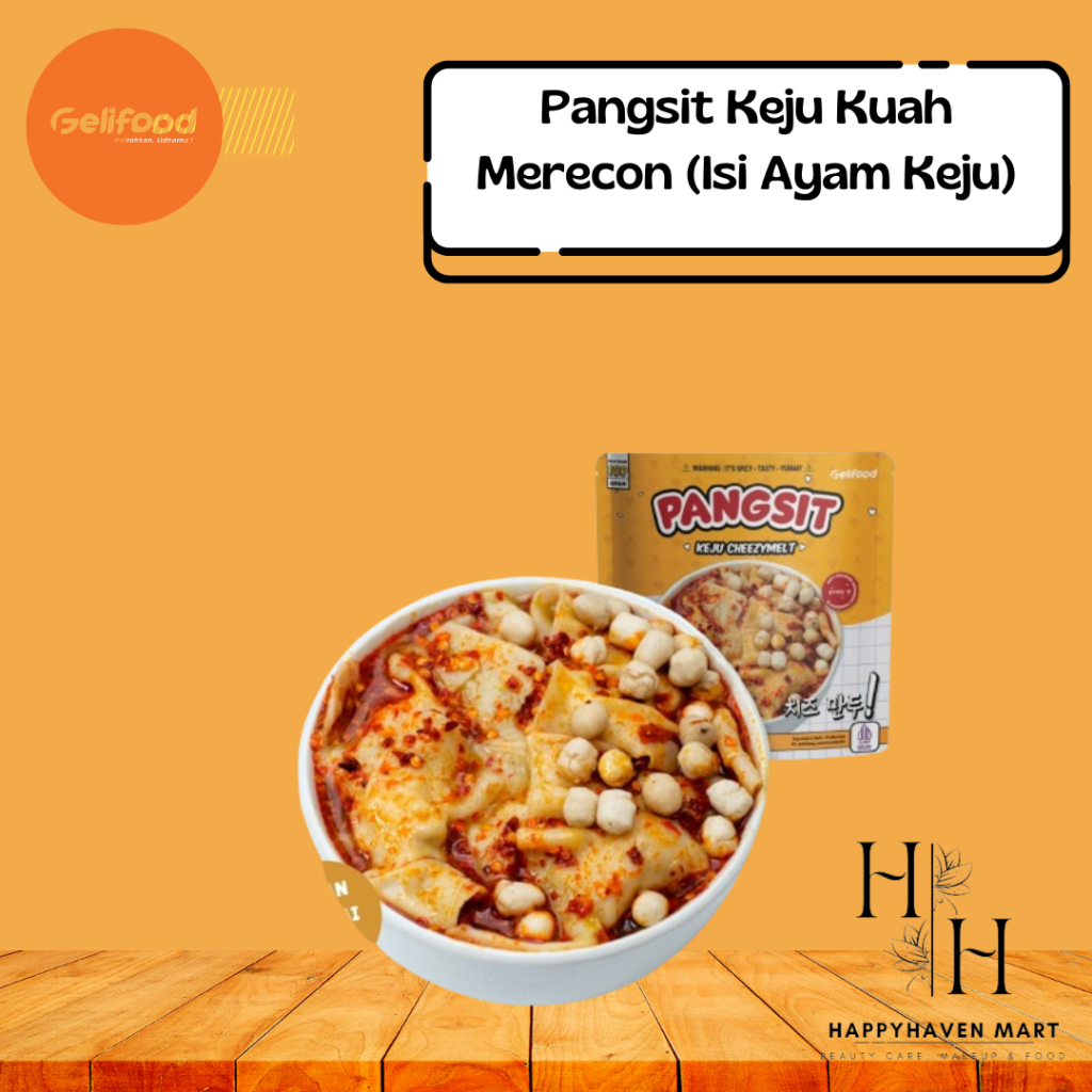 

Geli Food - Pangsit Keju Kuah Merecon (Isi Ayam Keju)