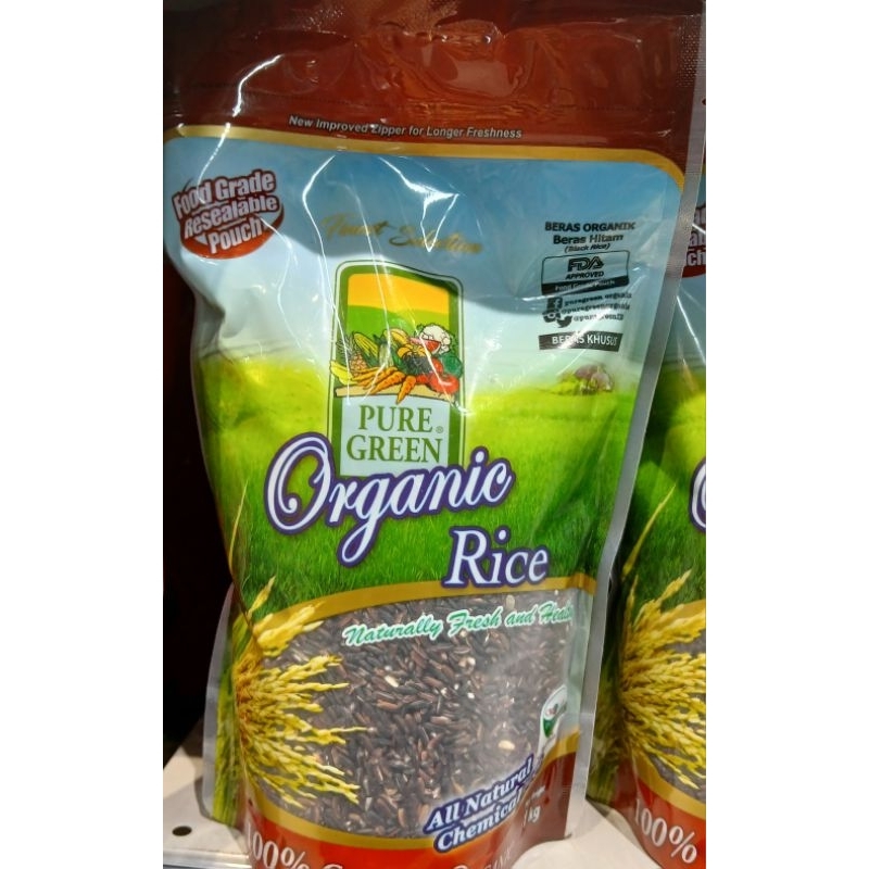 

Beras Organik PURE GREEN Beras Hitam Organik 1 Kg - HK
