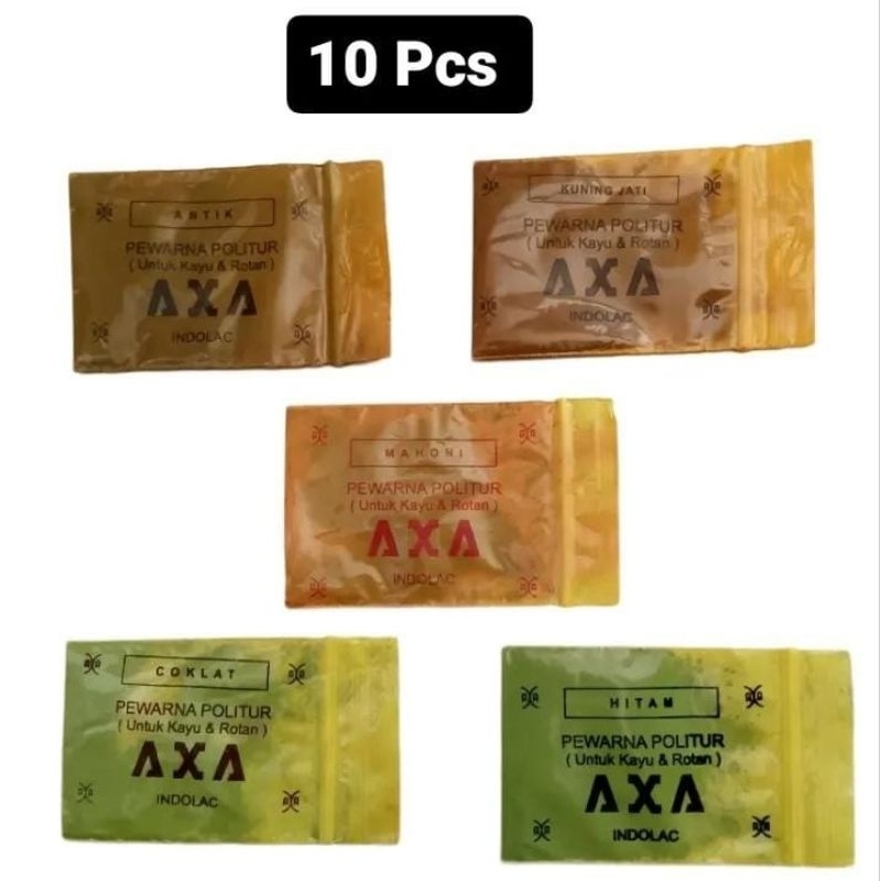 (10 Pcs) Oker Axa Bubuk Politur Kayu dan Rotan