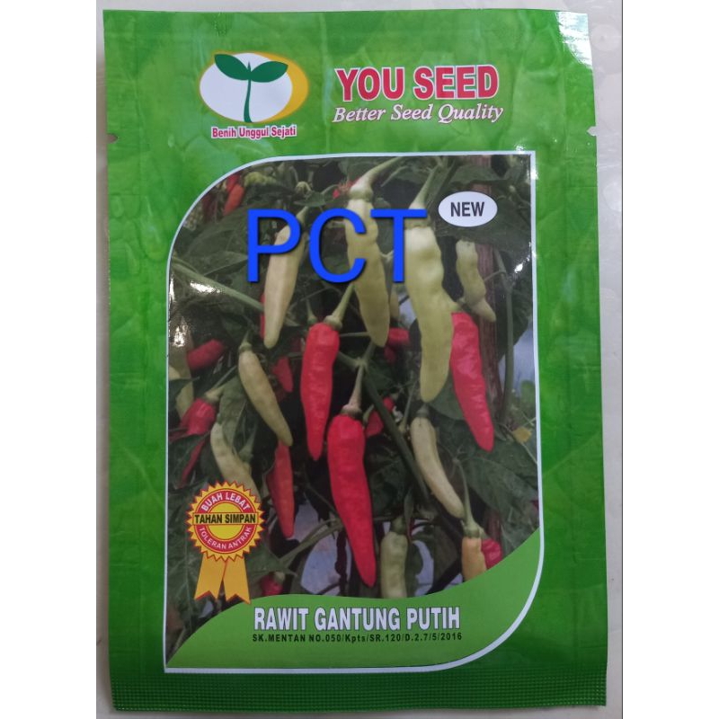 Benih Cabe Rawit GANTUNG PUTIH 10 Gram You Seed