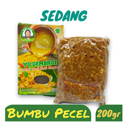 

Sambel Pecel asli Madiun Yu Gembrot Bumbu Kacang Instan Siap Makan 200 gr