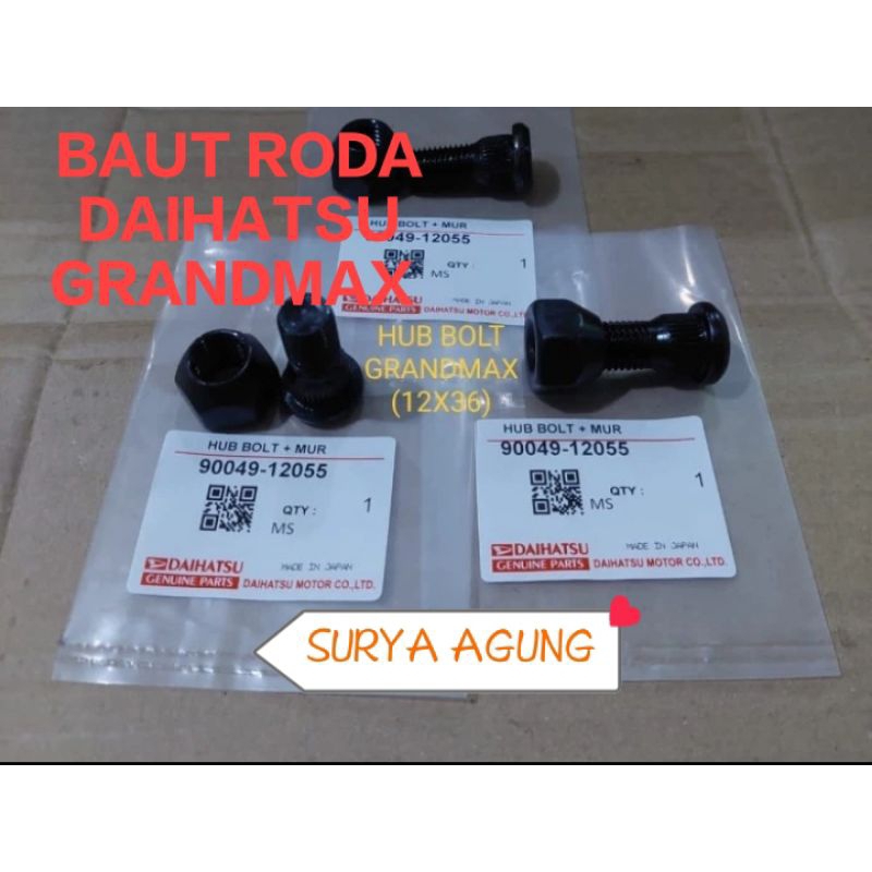 BAUT RODA + MUR DAIHATSU GRANDMAX 12X36 HARGA SATUAN