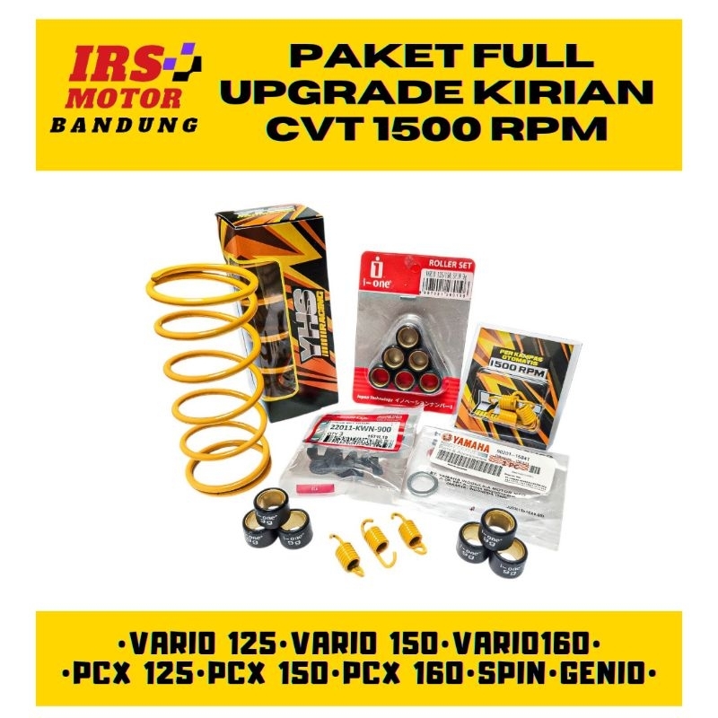 PAKET UPGRADE KIRIAN CVT VARIO 125 VARIO 150 VARIO 160 OLD NEW PCX ROLLER RING PULLY SLIDER ORIGINAL
