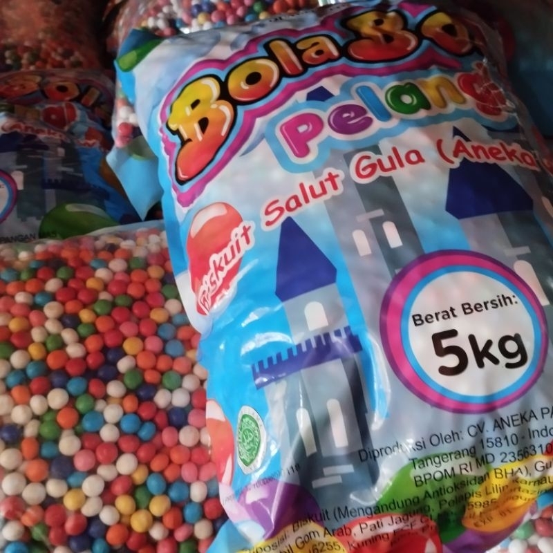 

biskuit bola pelangi 1 kg