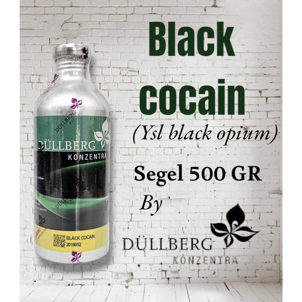 ( 500 GR ) BLACK COCAIN BY DULLBERG KEMASAN SEGEL 500 GRAM.SEARAH YSL BLACK OPIUM .BIBIT PARFUM MURN