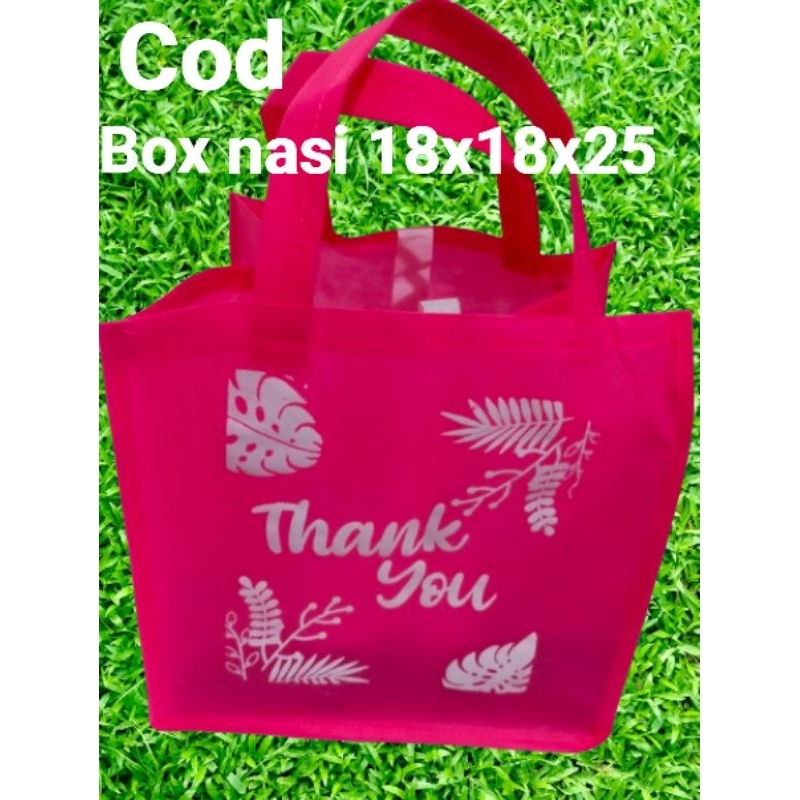

ready stok tas box nasi 18x18x25