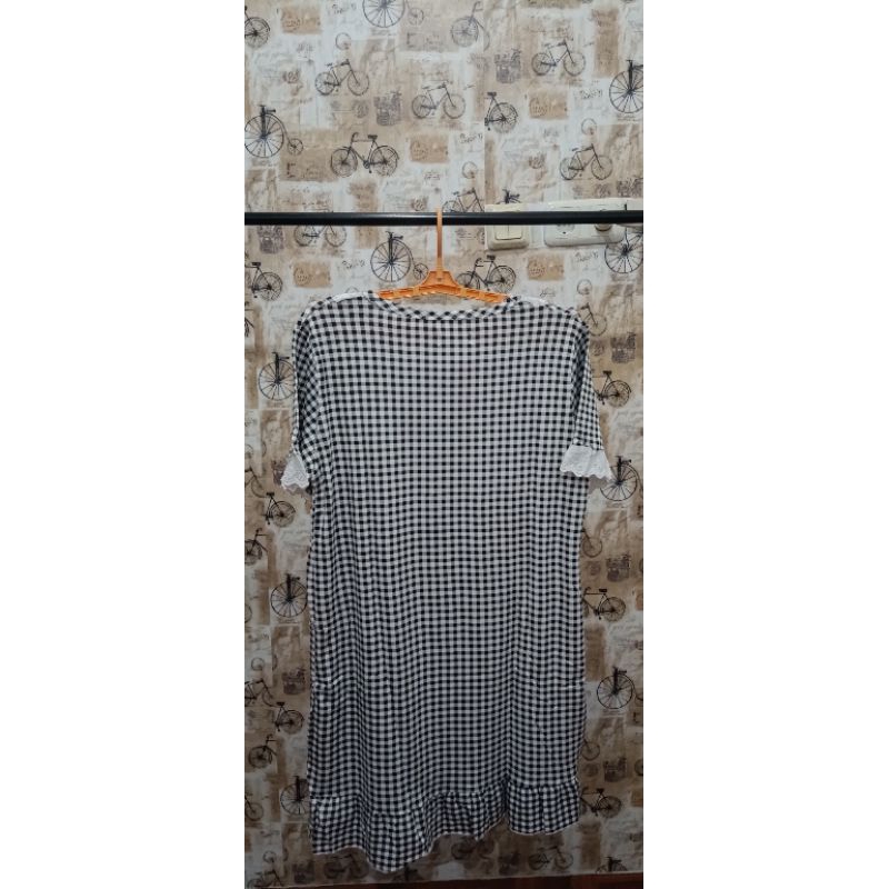 Daster Renda motif kotak-kotak