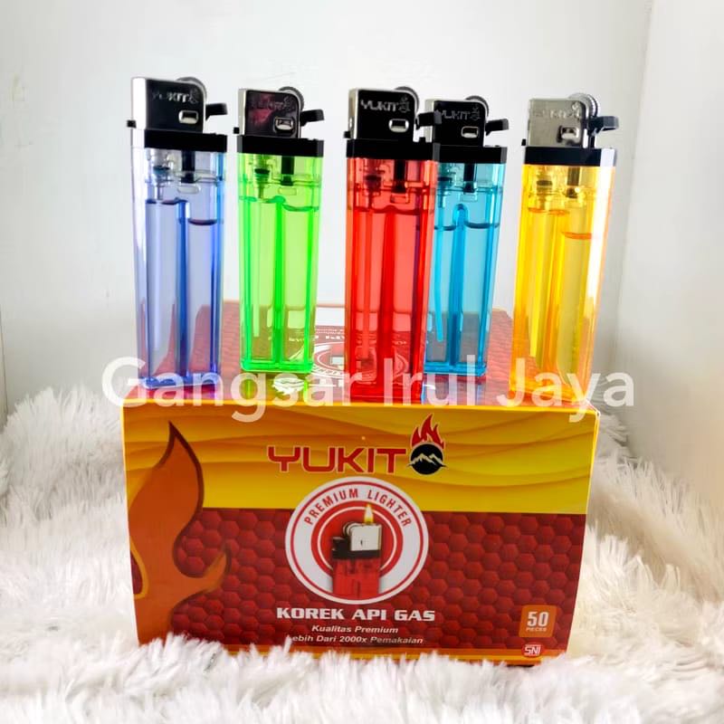 [GIJ] - Korek Nyala Api Biasa Yukito AFTA Genni Kobar Merk Baru (1pack isi 50pcs)