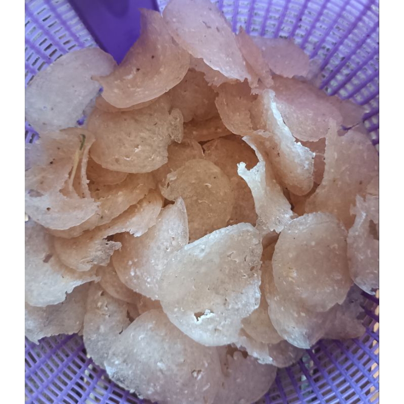 

krupuk Nasi 350 gram (dikrim mentah/goreng sendiri)