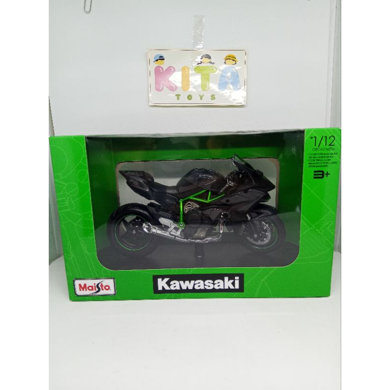Diecast Motor Kawasaki Ninja H2R Diecast Miniatur Motor Balap Honda CBR 1000RR / Suzuki