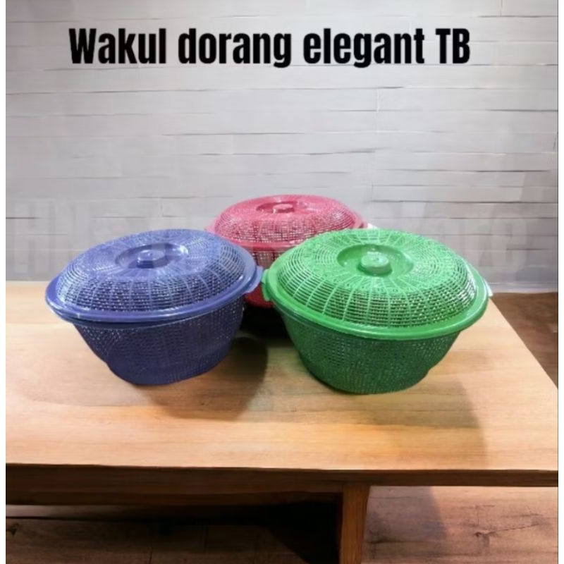 Wakul waskom nasi hajatan dorang 12 elegant + tutup grosir / bakul tutup / bakul nasi plastik