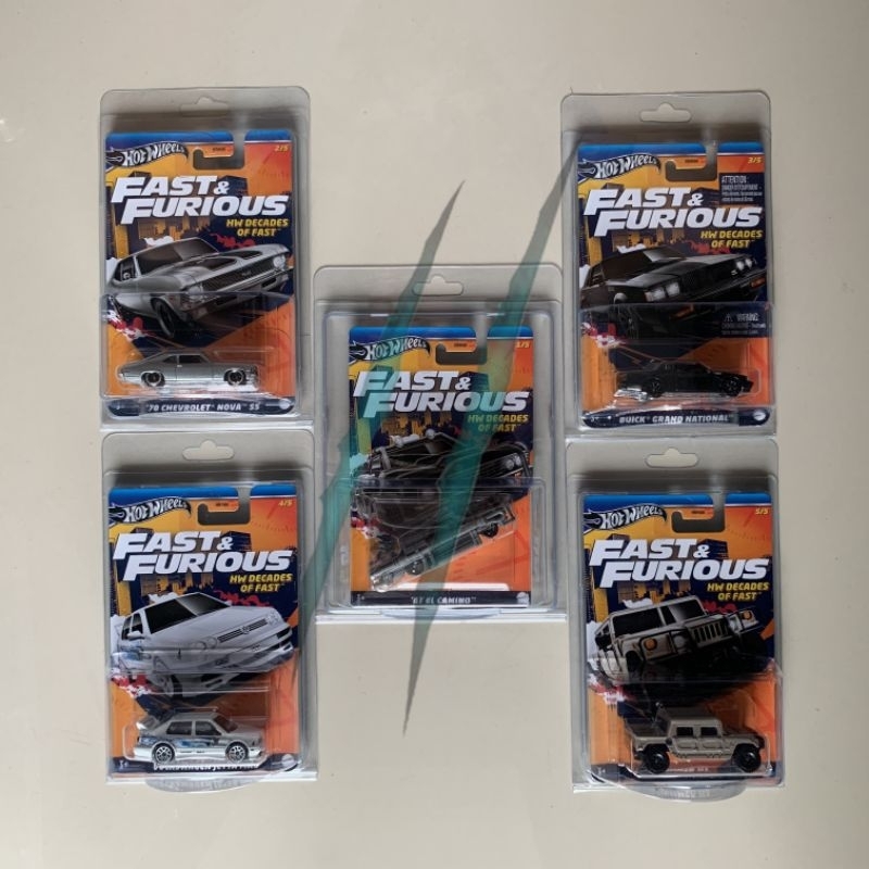 Hot Wheels Fast And Furious Decades of Fast, 1 set isi 5