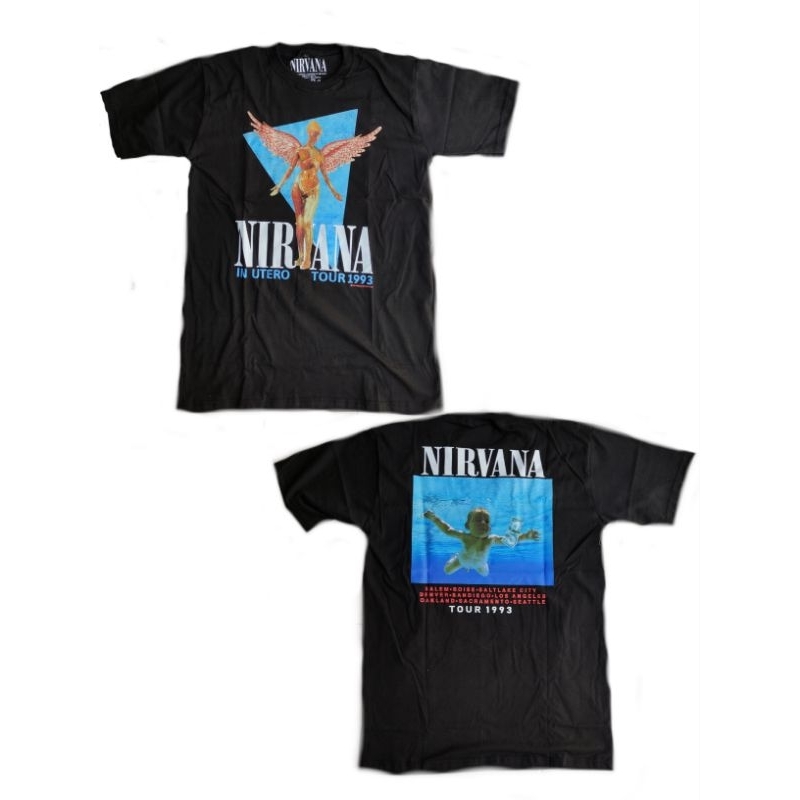 Kaos Nirvana vintage style in utero tour 1993