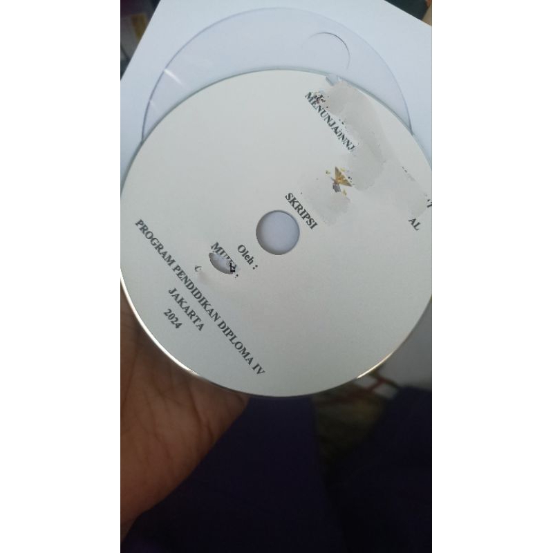 SATU HARI PASTI JADI PAKET KASET CD burning Berlabel untuk SKRIPSI, THESIS, DLL (sudah termasuk burn